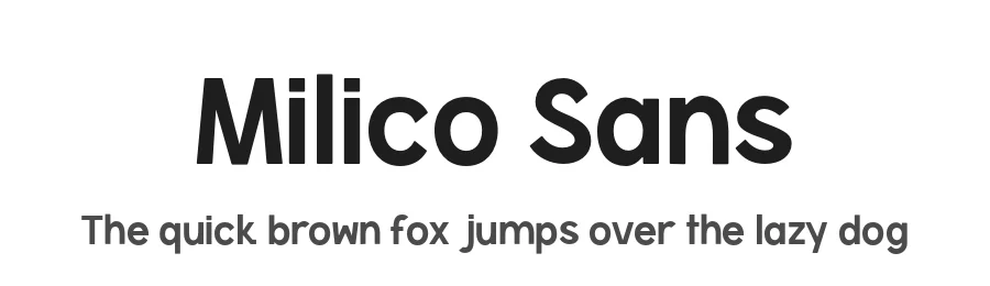Milico Sans by Marck Al — Sans Serif Font