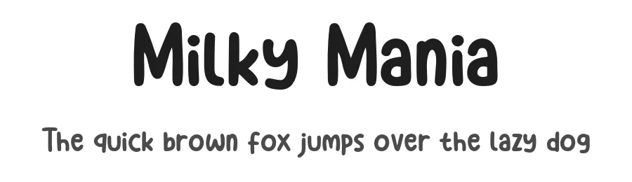Milky Mania by Khurasan — Script Handwritten Font