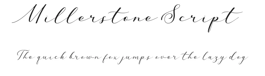 Millerstone Script by Konstantine Studio — Script Handwritten Font
