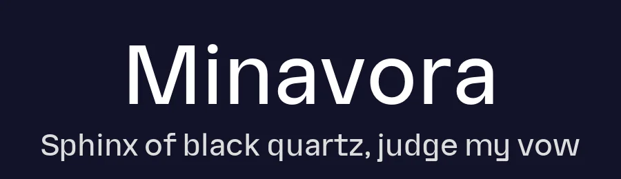 Minavora by By Abdul Artega — Sans Serif Font — thumbnail 2