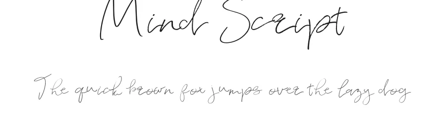 Mind Script by Rabia Coşkun — Script Handwritten Font