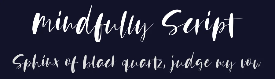 Mindfully Script by Sinikka Li — Script Handwritten Font — thumbnail 2