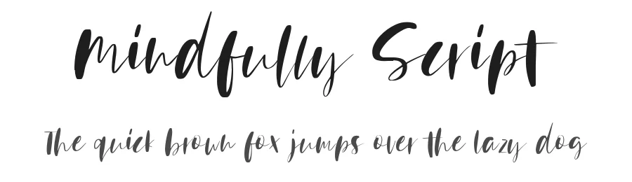 Mindfully Script by Sinikka Li — Script Handwritten Font