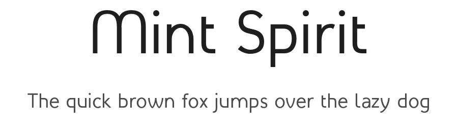 Mint Spirit by HARENDAL Hirwen — Sans Serif Font