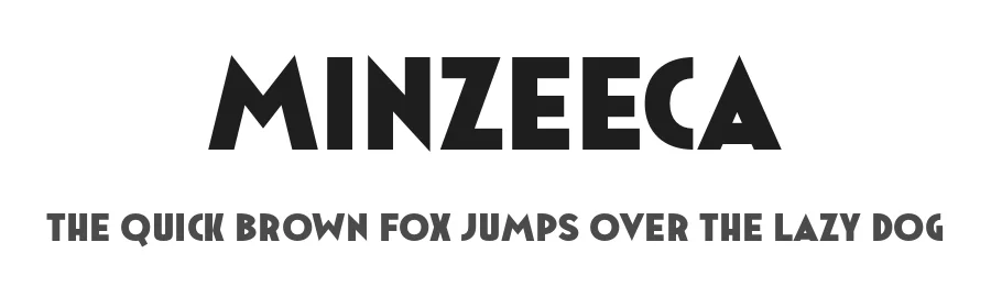 Minzeeca by Dida Ahluddin — Sans Serif Font