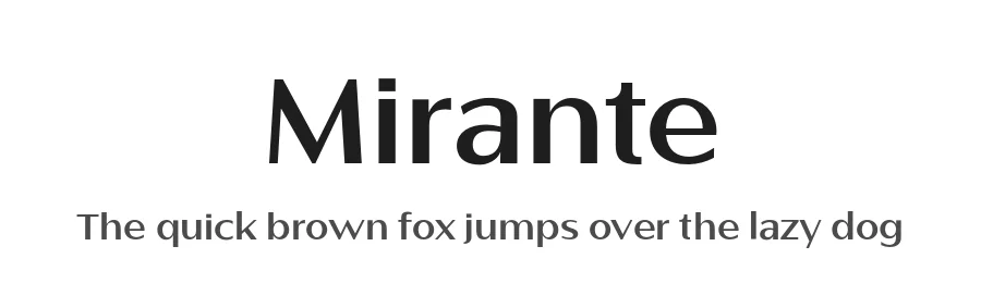 Mirante by By Abdul Artega — Sans Serif Font