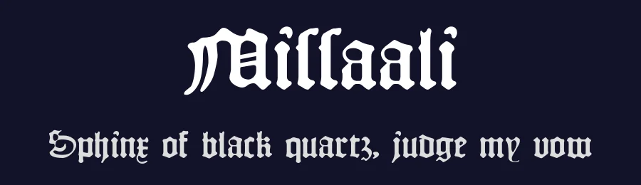 Missaali by Tommi Syrjänen — Display Font — thumbnail 2