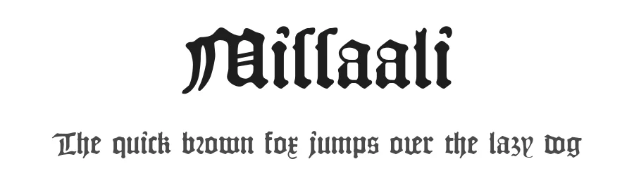 Missaali by Tommi Syrjänen — Display Font
