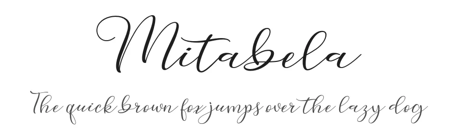 Mitabela by Stripes Studio — Script Handwritten Font
