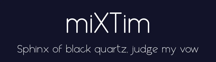 miXTim — Sans Serif Font — thumbnail 2