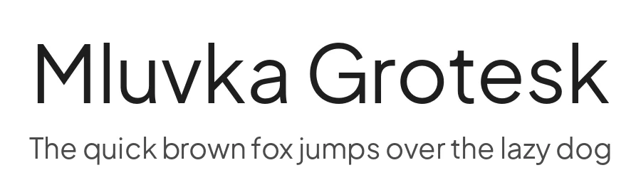 Mluvka Grotesk by Modified by Jiří Krblich, Original typeface by Gumpita Rahayu — Sans Serif Font