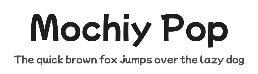 Mochiy Pop by FONTDASU — Script Handwritten Font