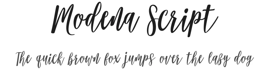 Modena Script by Murtadha Bin Sulaiman — Script Handwritten Font