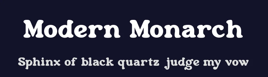 Modern Monarch by Akhmad Husein Rifa'i — Display Font — thumbnail 2