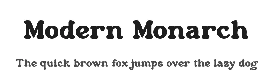 Modern Monarch by Akhmad Husein Rifa'i — Display Font