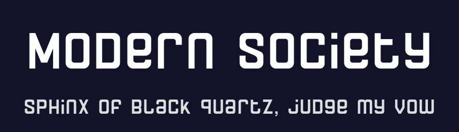 Modern Society by Arun Gopidas — Sans Serif Font — thumbnail 2