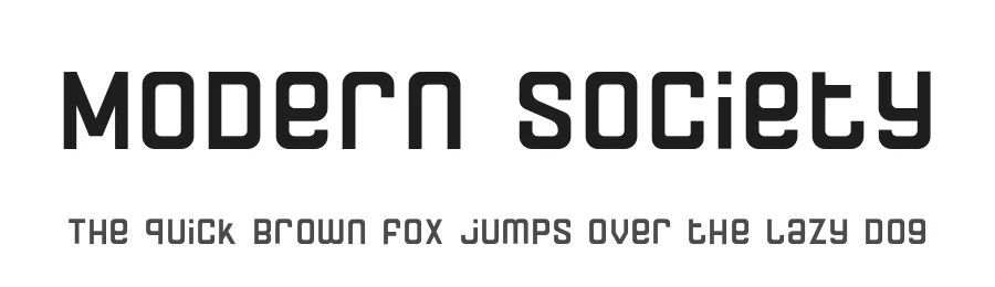 Modern Society by Arun Gopidas — Sans Serif Font