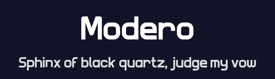 Modero — Sans Serif Font — thumbnail 2