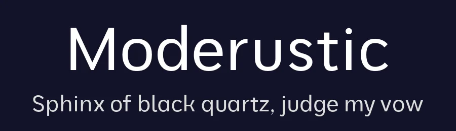 Moderustic by Tural Alisoy — Sans Serif Font — thumbnail 2