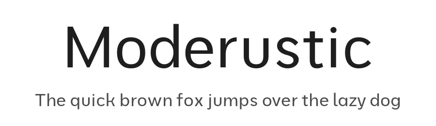 Moderustic by Tural Alisoy β Sans Serif Font