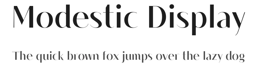 Modestic Display by Alexey Ryabov — Sans Serif Font