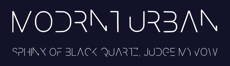 Modrnt Urban — Display Font — thumbnail 2