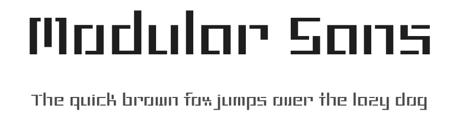 Modular Sans by Julia Schneider β Display Font