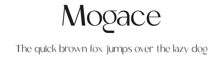 Mogace by Bakhrudin Ja'far — Sans Serif Font