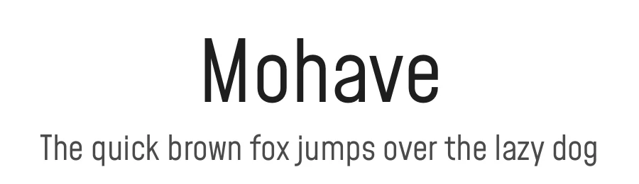 Mohave by Gumpita Rahayu β Sans Serif Font