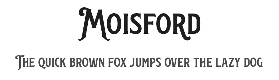 Moisford by Dida Ahluddin — Display Font