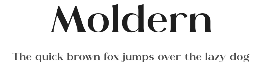 Moldern by Ahmad Ramzi Fahruddin — Sans Serif Font