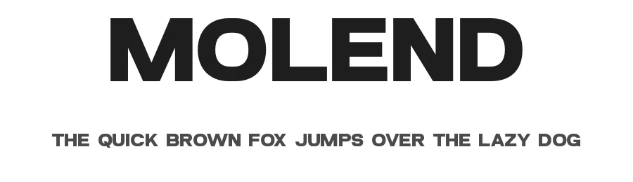 Molend by Habib Alfatul Akbar — Display Font