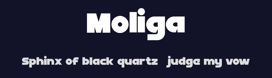 Moliga — Display Font — thumbnail 2