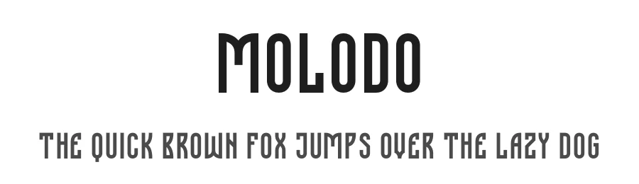 Molodo by Alexey Atapin — Display Font