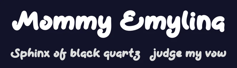Mommy Emylina — Script Handwritten Font — thumbnail 2