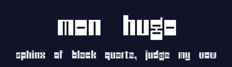 Mon Hugo by Vika Usmanova — Display Font — thumbnail 2