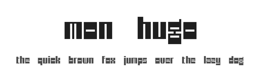 Mon Hugo by Vika Usmanova — Display Font