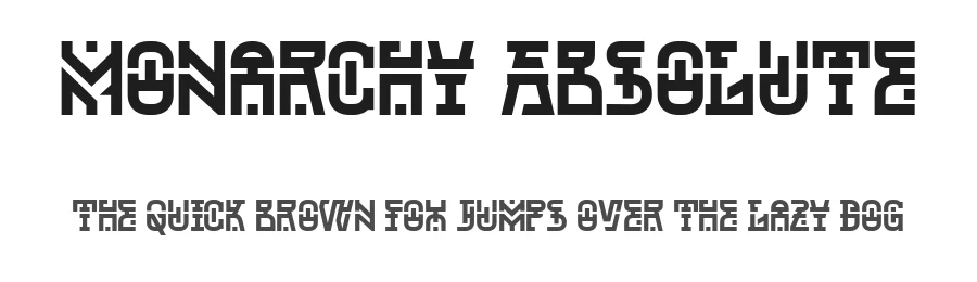 Monarchy Absolute by Jarnawi Saja — Display Font