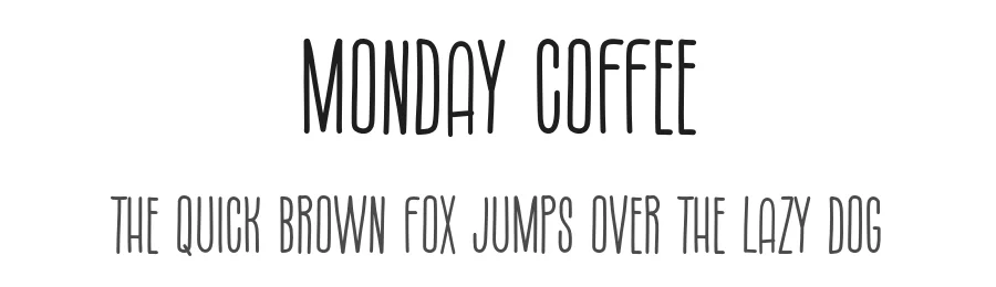 Monday Coffee by Khurasan — Script Handwritten Font