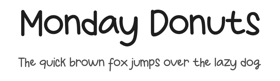 Monday Donuts by Khurasan — Script Handwritten Font
