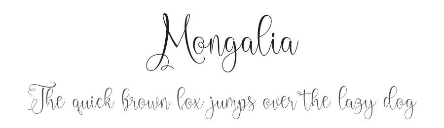 Mongalia by Khaidir — Script Handwritten Font