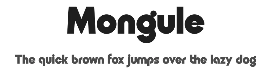 Mongule by Ahmad Ramzi Fahruddin — Sans Serif Font