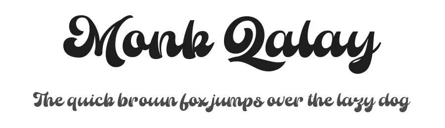 Monk Qalay by Alit Suarnegara — Script Handwritten Font
