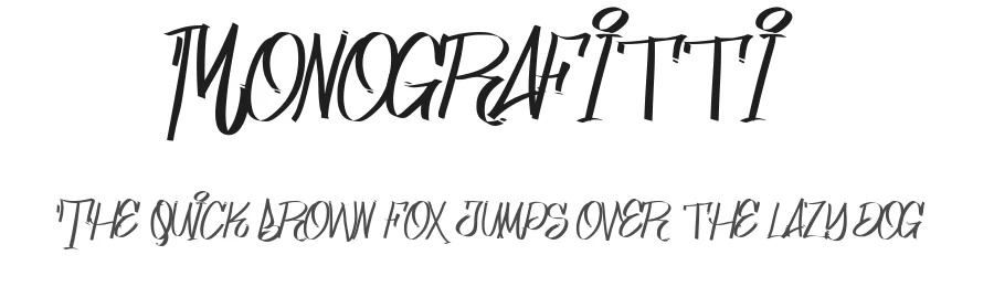 Monografitti — Script Handwritten Font
