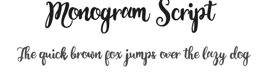 Monogram Script by Kateryna Kistrin — Script Handwritten Font
