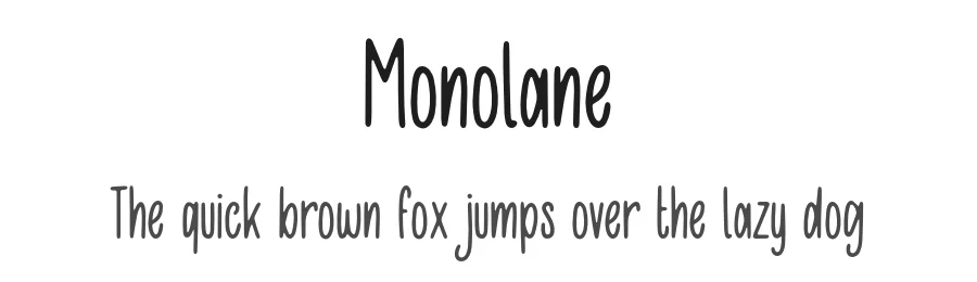 Monolane by Forberas Club — Script Handwritten Font