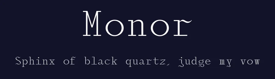 Monor — Serif Font — thumbnail 2