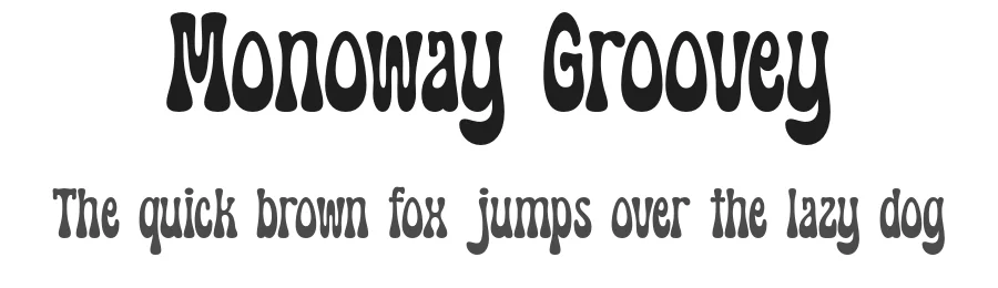 Monoway Groovey by Ahmad Ramzi Fahruddin — Display Font