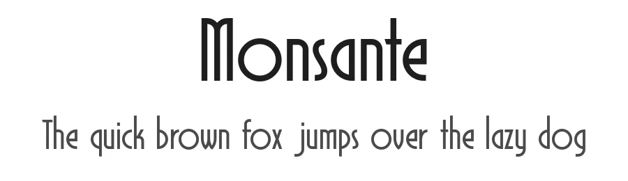 Monsante by Ahmad Ramzi Fahruddin — Display Font