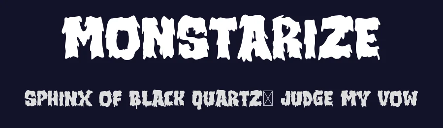 Monstarize by Sahirul — Display Font — thumbnail 2